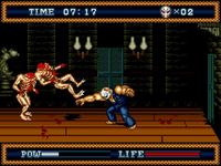 une photo d'Ã©cran de Splatterhouse 3 sur Sega Megadrive